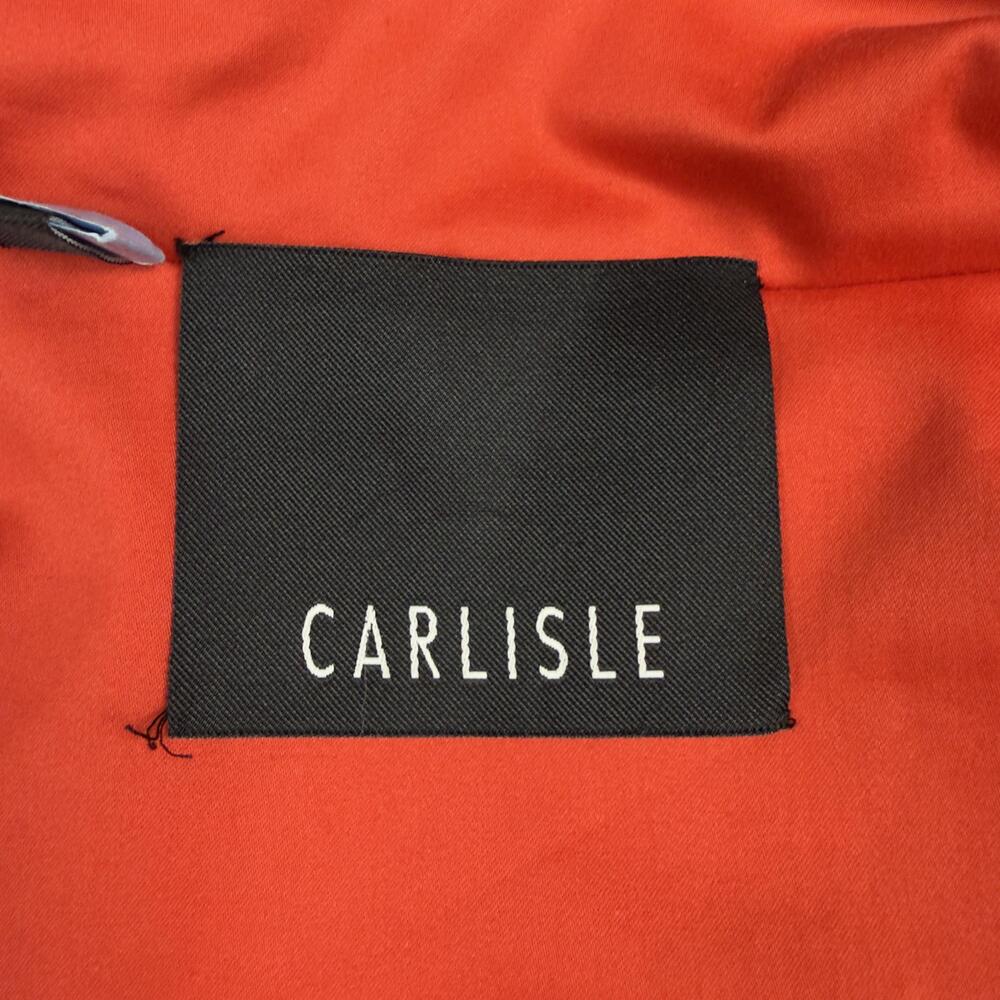 CARLISLE Utility Jacket Anorak Full Zip Gold Snaps Roll Tab Tomato Red Sz 8 - Picture 4 of 16